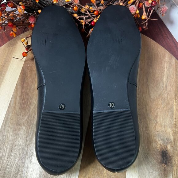 Steve Madden Celsius Solid Flat Women's 10 Black Slip On Closure Bow Detail - Picture 10 of 11